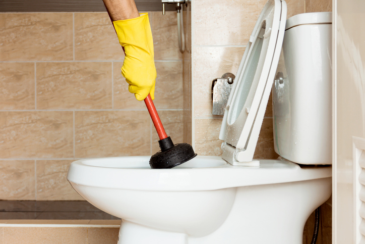 clogged toilet in Kerrville TX